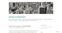 Desktop Screenshot of politicsandprosperity.com